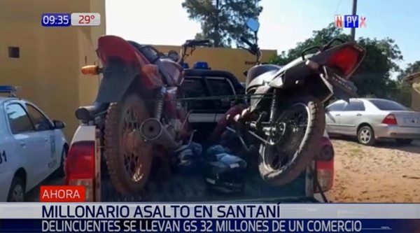 Delincuentes asaltan comercio en Santaní y se llevan millonaria suma