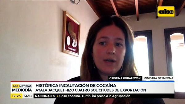 Ayala Jacquet hizo cuatro solicitudes de exportación, según Infona - ABC Noticias - ABC Color