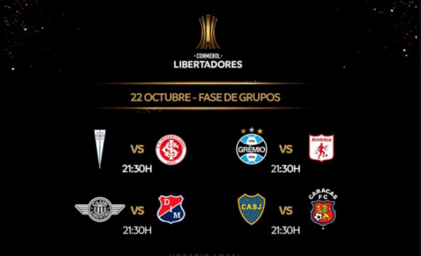HOY / Cuatro partidos cierran la fase de grupos de la Libertadores