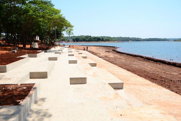Costanera de CDE: playa escalonada con 30% de avance - ABC en el Este - ABC Color