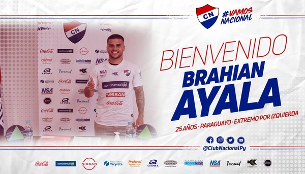 Brahian Ayala es nuevo jugador de Nacional