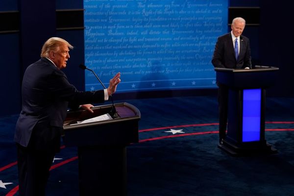 Trump y Biden vuelven a chocar por la covid-19 en debate final - Mundo - ABC Color