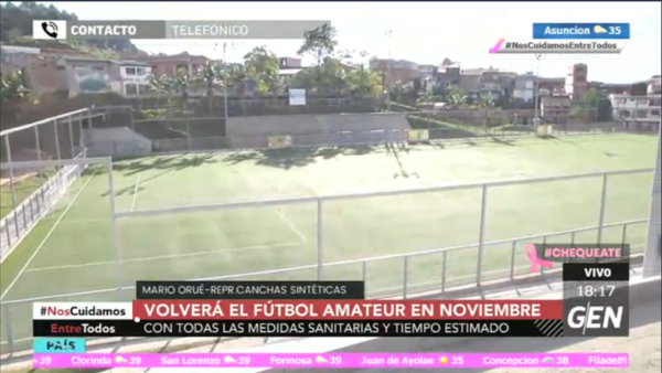 HOY / El fútbol amateur volverá en el mes de noviembre, con protocolos sanitarios