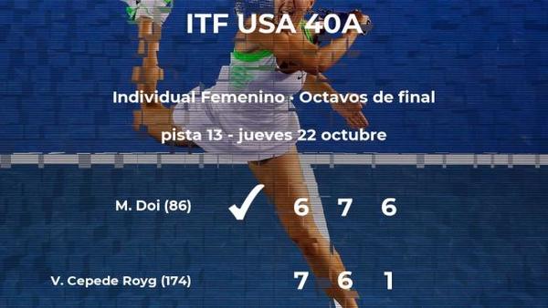 Cepede cayó en octavos de Macon ante primera cabeza de serie