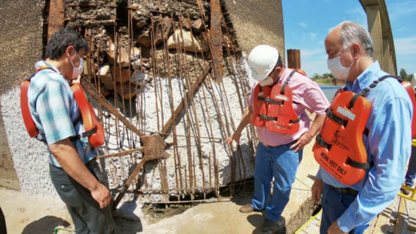 Verifican avances de las obras del Puente Remanso