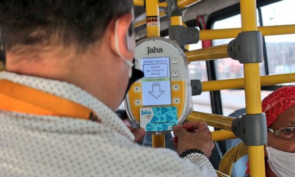 Tarjetas Jaha y Más, único medio para pagar el pasaje en transporte público