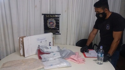 Decomisan otra encomienda con cocaína perteneciente a brasileño apresado en CDE