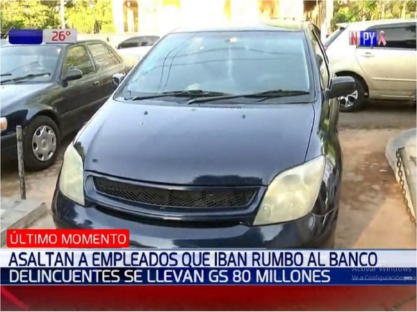 Se llevan G. 80 millones en asalto a un empleado que iba al banco