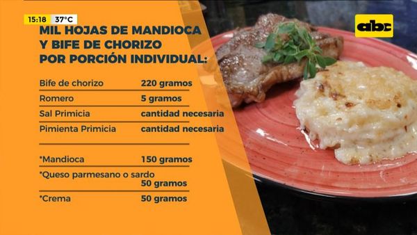 ¡Hoy cocinamos mil hojas de mandioca y bife de chorizo! - Ensiestados - ABC Color