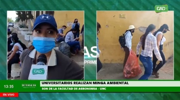 Universitarios realizan Minga Ambiental en Concepción