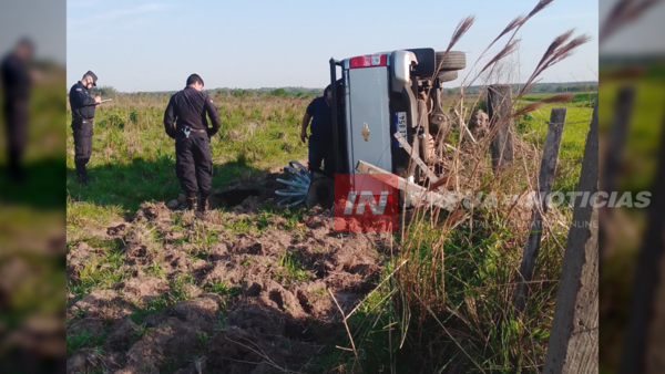 CAMIONETA VOLCÓ EN GRAL. ARTIGAS.