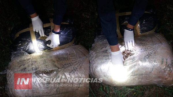 HALLAN BOLSAS CON MARIHUANA EN OBLIGADO