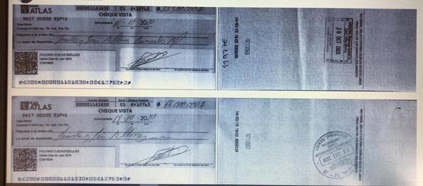 Robaron cheques y estafan a varios comercios