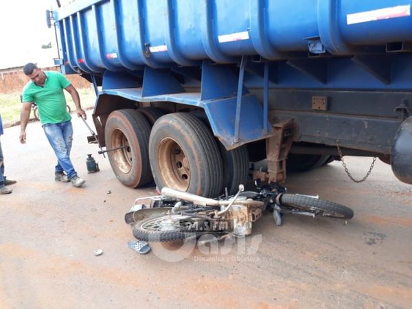 Un motociclista muere atropellado por un camión en Pedro Juan
