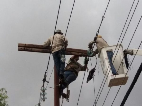 ANDE: 300.000 usuarios quedaron sin energía eléctrica tras temporal
