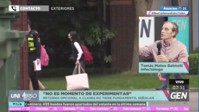 HOY / Vuelta a clases "es un riesgo innecesario y sin fundamento", afirma infectólogo