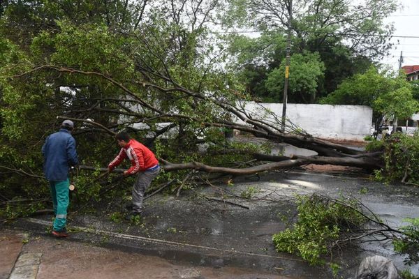 Asunción, Paraguarí e Itapúa son las zonas más afectadas por el temporal - Nacionales - ABC Color