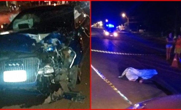 Motociclista muere tras ser embestido por lujoso automóvil