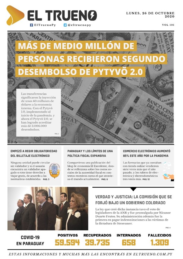 E-paper 26 de Octubre 2020 - El Trueno