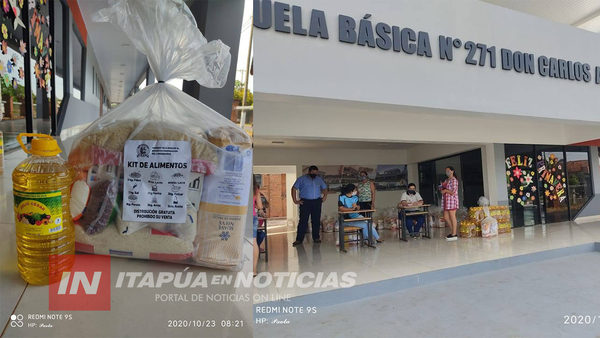 NUEVA ENTREGA DE KITS DE VÍVERES A FAMILIAS DE ESCOLARES EN FRAM