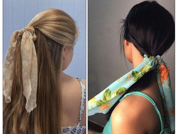 Volvieron los scrunchies, las gomas forradas de tela