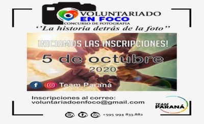 Organizan concurso de fotografía “Voluntariado en Foco”