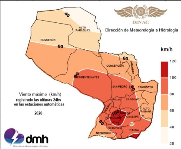 Quyquihó, Encarnación y Paraguarí, los más azotados por violentas ráfagas - Nacionales - ABC Color