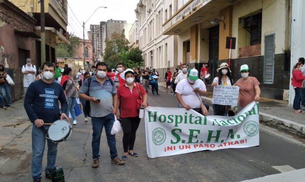 Reactivan protestas por nivelación de salarios - Nacionales - ABC Color