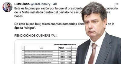 La Nación / Divulgan millonaria deuda de la “Alegre” gestión en el PLRA