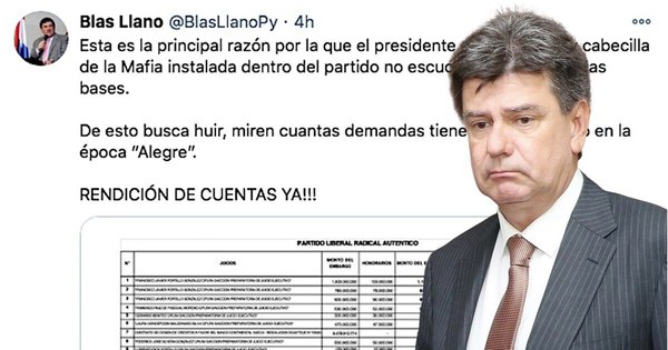 La Nación / Divulgan millonaria deuda de la “Alegre” gestión en el PLRA