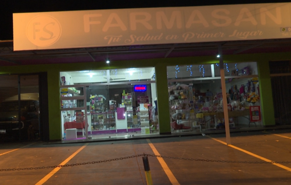 Difunden circuito cerrado del robo a farmacia en Ypané