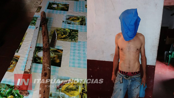 POLICIA APREHENDE A UN HOMBRE POR HERIR A SU COMPAÑERO DE TRAGOS