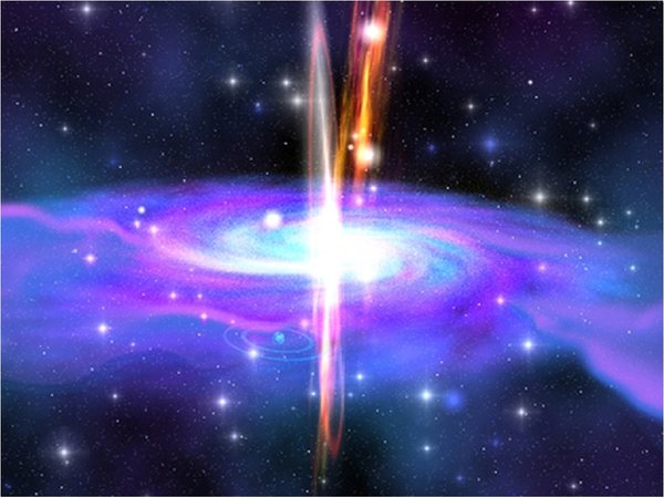 Identifican una rara clase de galaxias, que emiten rayos gamma