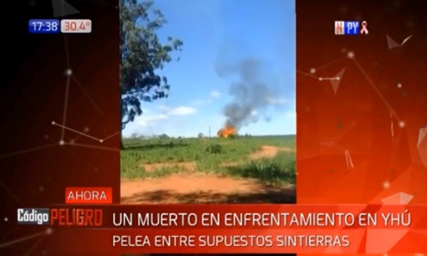 Enfrentamiento entre "sintierras" deja un muerto y un herido