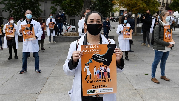 España: Médicos van a huelga en medio de la segunda ola de COVID-19 » Ñanduti