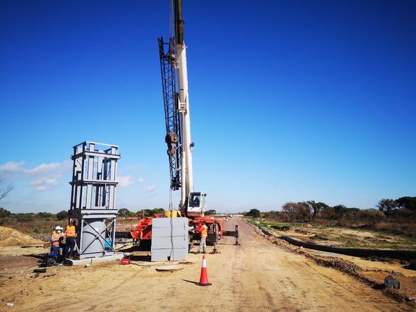 Realizan exitosa prueba de pilotes en el futuro Puente Héroes del Chaco