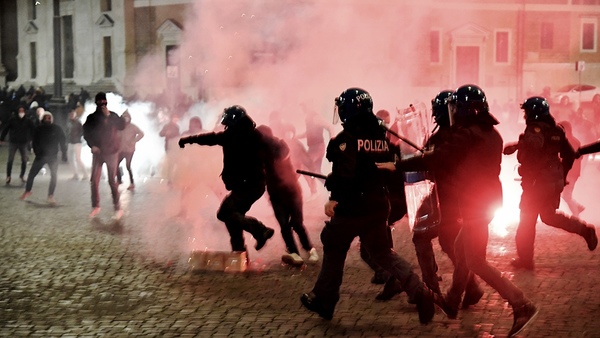 Preocupa al Gobierno de Italia la radicalización de las marchas contra las medidas | .::Agencia IP::.