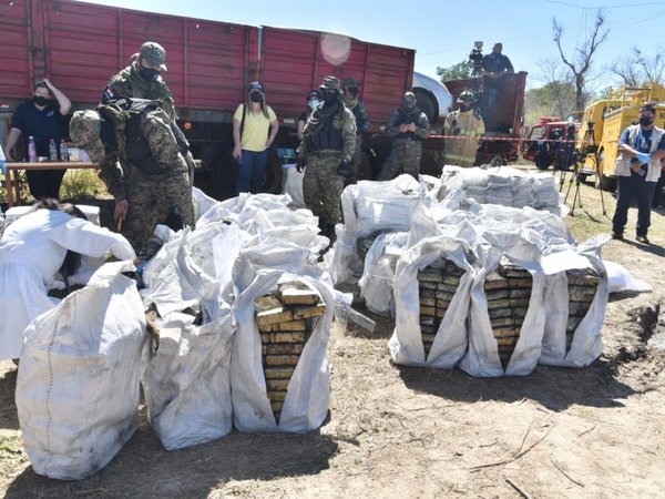 Carga récord de cocaína incautada será incinerada en Chaco'i