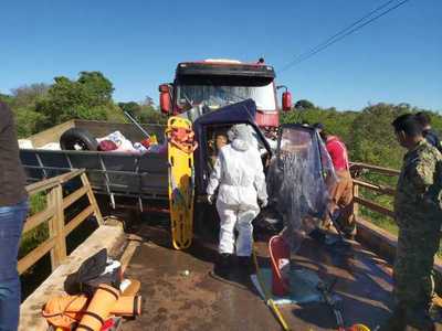 Grave accidente en puente ubicado sobre el río Yguazú deja un herido » Ñanduti