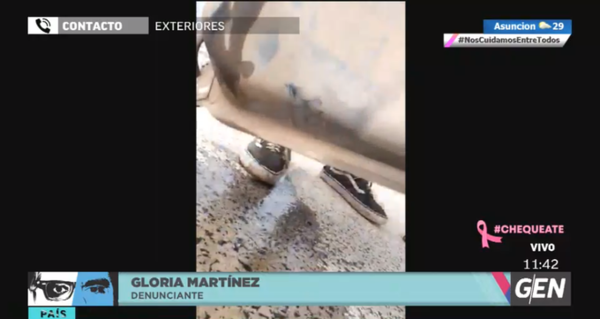 HOY / Gloria Martínez, denuncia que en la Estación de Servicio Petropar (11 de Septiembre y Zavalas Cue - Fernando de la Mora), le cargaron agua en vez de combustible