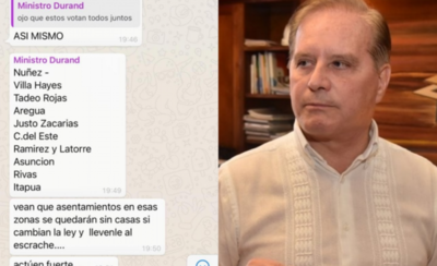 HOY / Ley Fonavis: ministro Durand amenaza con escraches a Diputados