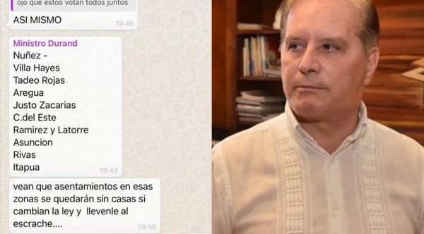 Ministro Durand amenaza con escraches a Diputados por la Ley Fonavis - Informate Paraguay