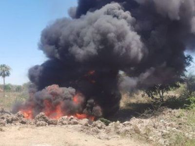 Se procedió a la destrucción de los 2.906 Kg de cocaína  - Nacionales - ABC Color