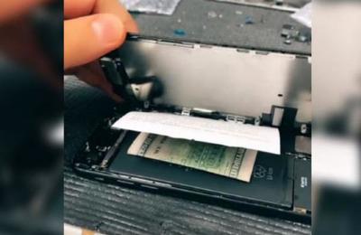 Abrió un iPhone para repararlo y encontró una nota con un soborno: 'Dile a mi esposa que no se puede arreglar' - SNT