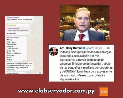 DANY DURAND CONFIRMA CHAT DE AMENAZAS