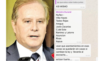 Dany Durand instaba a escrachar a parlamentarios por WhatsApp - Noticiero Paraguay