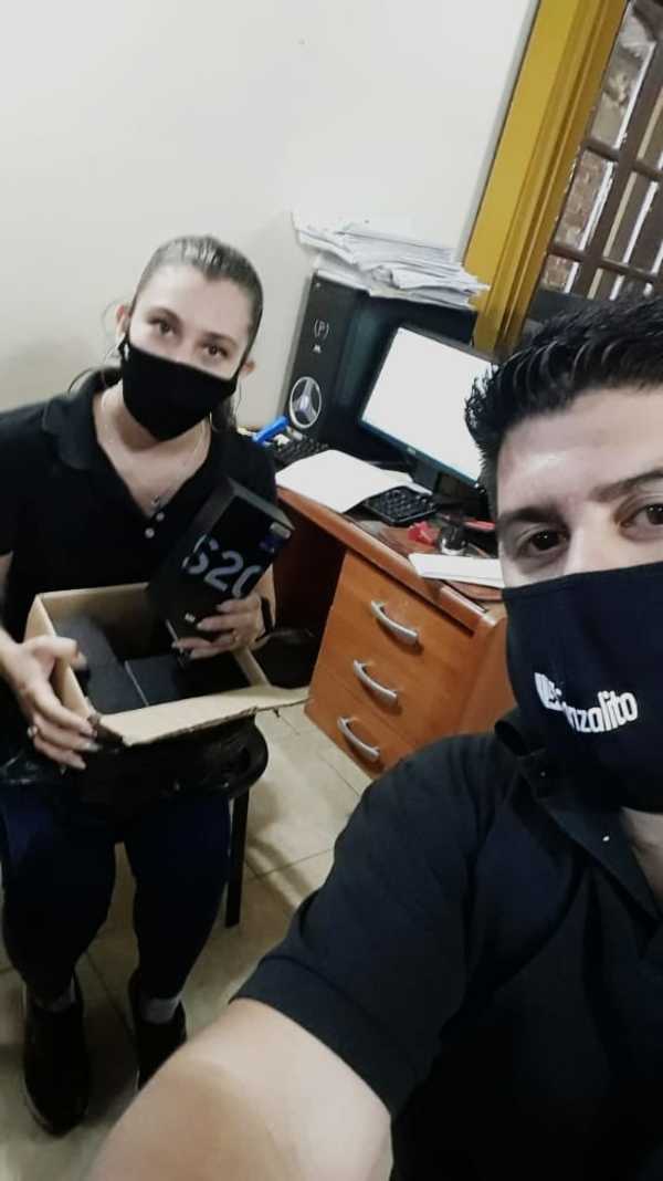 Detienen a avivados y recuperan costosos celulares “comprados” con cheque robado