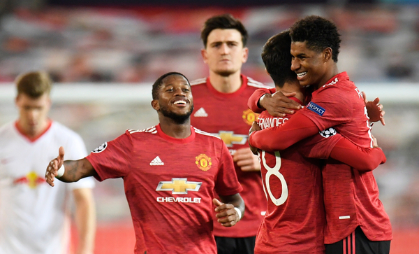 Manchester United aplasta al Leipzig y comanda su zona