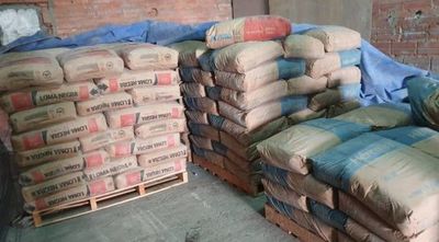 Incautan casi 50 toneladas de cemento de contrabando