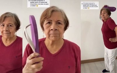 Crónica / Abue ojapo un tutorial para dar “zapatillazos”